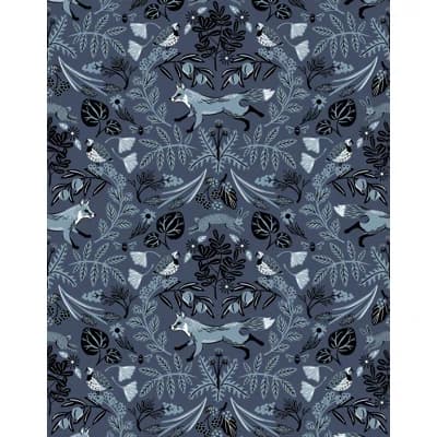 Piedmont Wallpaper | Traditional / Roll - 27" x 30' — Indigo