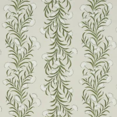 Schumacher x Celerie Kemble Tasmanian Mimosa Wallpaper — Ivory,Green