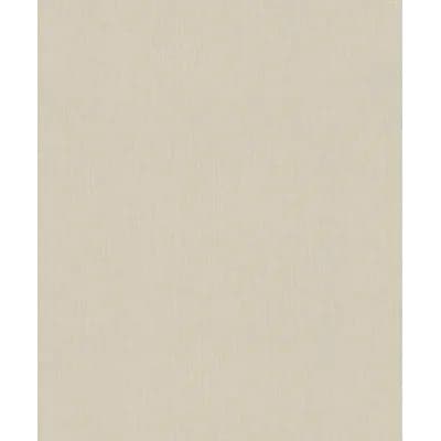 Eden Plain Linen Texture 33' L X 21" W Wallpaper Roll — Chalk Beige