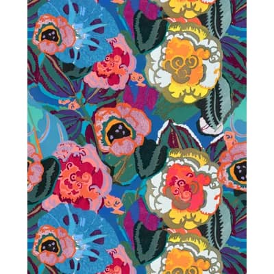 LA DOLCE VITA Matte Wallpaper Roll — BLUE,GREEN,PINK,YELLOW