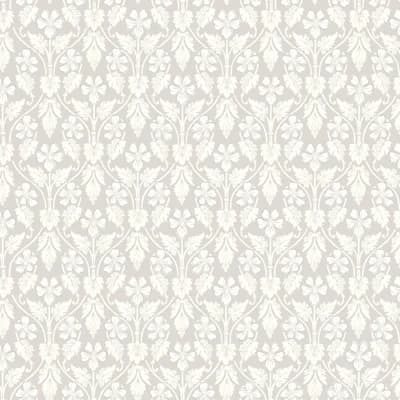 Boråstapeter Nora Wallpaper — Gray,White