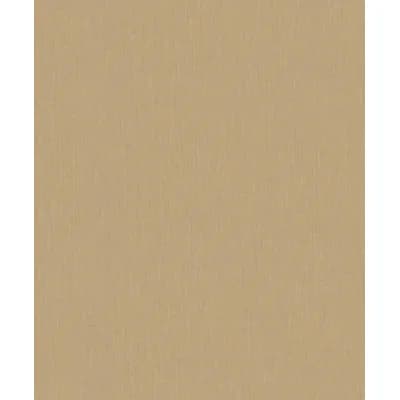 Eden Plain Linen Texture 33' L X 21" W Wallpaper Roll — Tan
