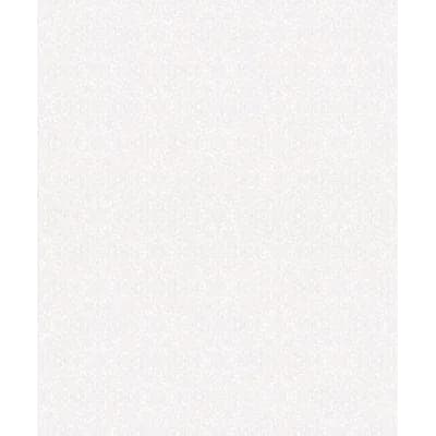 Serene Collection Metallic Openwork Mandala Flower Design 33' L x 21" W Wallpaper Roll — White