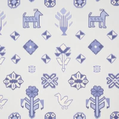 Chuska Warp Print Wallpaper — Peacock