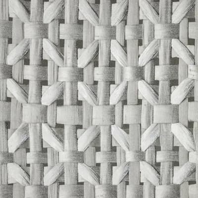 Pepper Shimmer Finish Octogonal Honeycomb Seta Wallpaper Roll — Gray