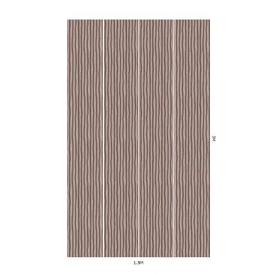 ARTIST'S STRIPE Wallpaper - Carnelian 9'10" - full height wallpaper — Carnelian