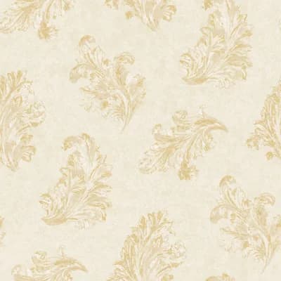 Palazzo 2 Collection Shimmer Acanthus Design Wallpaper Roll — Gold