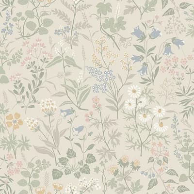 Boråstapeter Flora Wallpaper — Sand