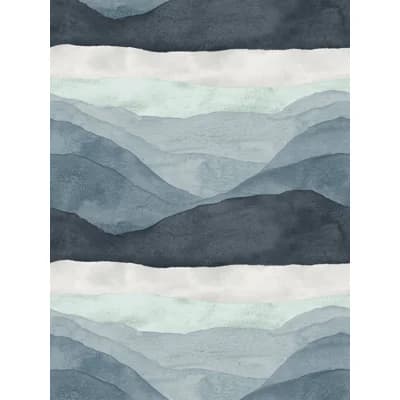 Joiku Abstract Paper/Non-Woven Wallpaper Roll by Aino-Maija Metsola — River