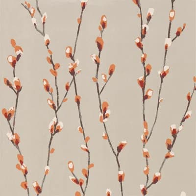 Salice Wallpaper — Tangerine,Gilver