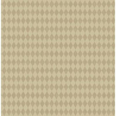 Titania Geometric Non-Pasted Wallpaper Roll — Linen