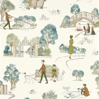 101 Dalmatians Wallpaper — Breeze Blue