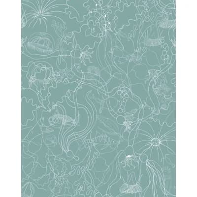 Underwater World Wallpaper | Traditional / Roll - 27" x 30' — Gold