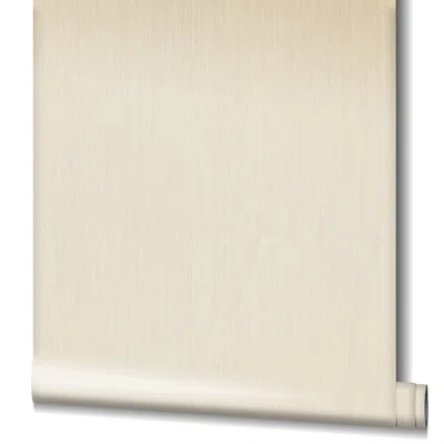 Earth Collection Textured Strands Effect Wallpaper Roll — Beige