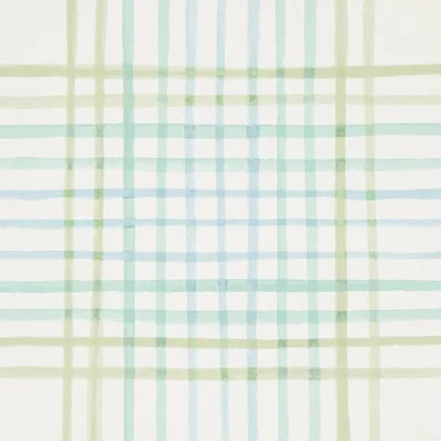 Minerva Plaid Wallpaper — Peacock