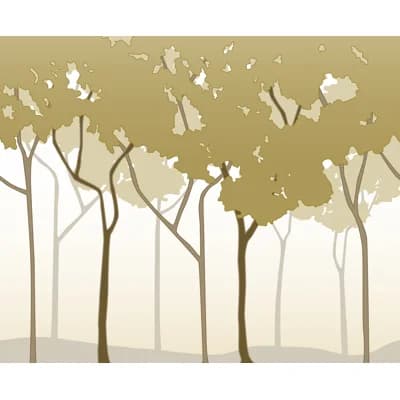 Gramercy Park Floral Non-Pasted Matte Wallpaper Roll — Green,Beige