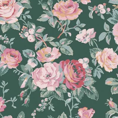 Cath Kidston Garden Rose Green — Pink