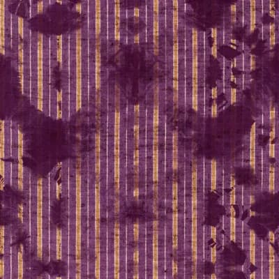 World of Fabrics Striped Non-Pasted Matte Wallpaper Roll — Purple,Gold