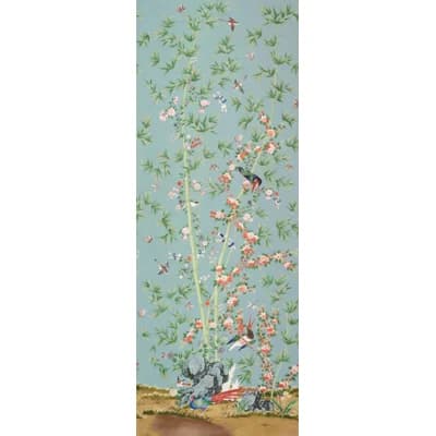 Schumacher x Miles Redd Brighton Pavilion Panel — Green,Pink