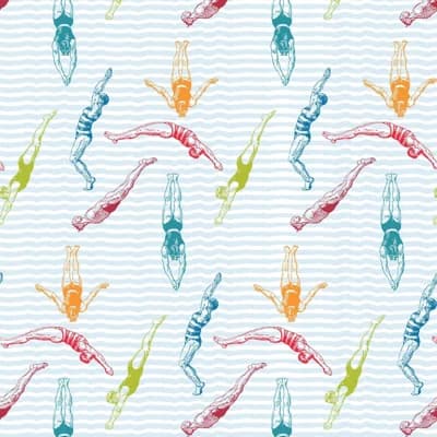 Signature Divers 10' L x 24" W Peel and Stick Wallpaper Roll — Varsity