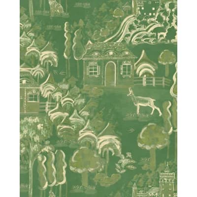KERCSHDORF Taupe Wallpaper — Green,Taupe