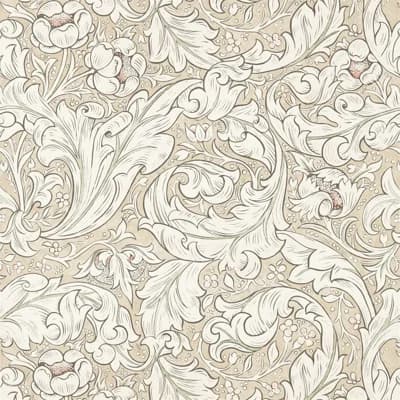 Pure Bachelors Button Wallpaper — Linen,Coral