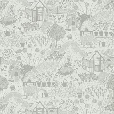 The Allotment Wallpaper — Dove