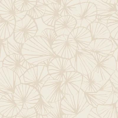 Tampopo 33' L x 20.5" W  Wallpaper Roll — Tan