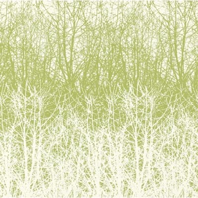 Birches Wallpaper — Leaf,White