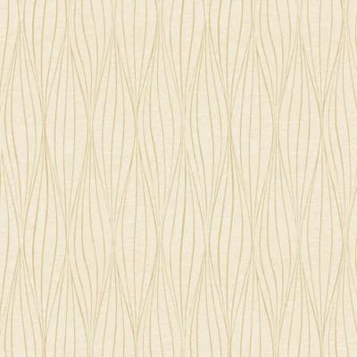 Antonina Vella Mixed Metals Geometric Non-Pasted Matte Wallpaper Double Roll — Cream,Gold