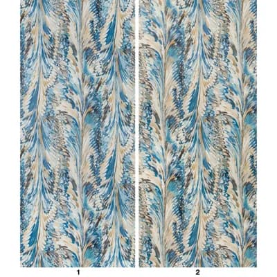 Manor House 32.7" L x 53.7" W 2-Piece Wallpaper Panel — Navy,Slate