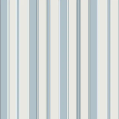 Cambridge Striped Non-Pasted Wallpaper Roll — Pale Blue