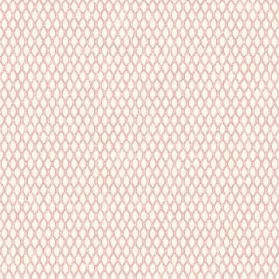 Small Prints Geometric Double Links 33' L x 21" W Wallpaper Roll — Light Cranberry,Cream