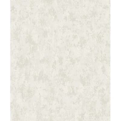 Abstract Non-Pasted Metallic Wallpaper Roll — White