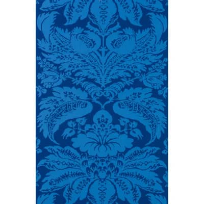 Volume Le Grand Palais Damask 30' L x 27" W Wallpaper Roll — Sapphire