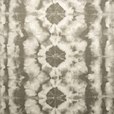 Crafted Glimmery Batik Design 27.9' L x 27.6" W Wallpaper Roll — Slate Gray