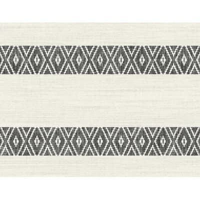 Geometric Non-Pasted Wallpaper Roll — Charcoal