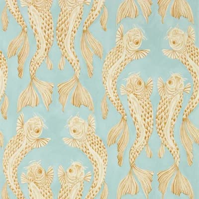 Voyaging Koi Wallpaper — Clear Sky,Persimmon