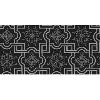 Yuki Osada Non-Pasted Satin Wallpaper Double Roll — Black