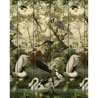 Satin and Matte Wallpaper Roll — Black;Brown;Ivory