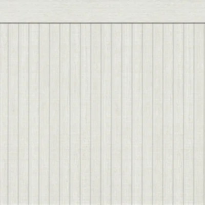 Woods and Wicker Collection Dado Panel Double Width Wallpaper Roll — White