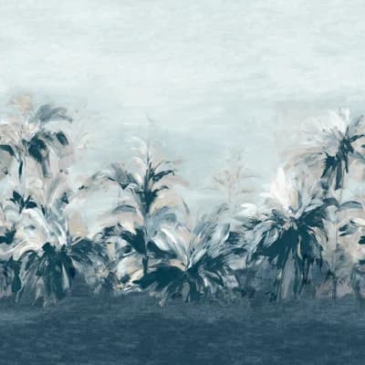 Vivido Alberi Floral Non-Woven Wallpaper Roll — Midnt,Lin Banner