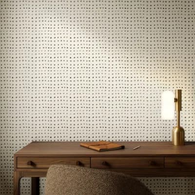 Bisous Abstract Non-Pasted Wallpaper Roll by Jess Engle — White,Green