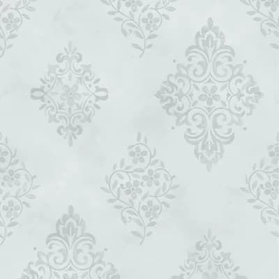 Rachel Ashwell Diamond Motif Blue Wallpaper — Blue