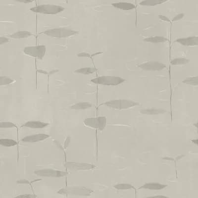 Paule Marrot Floral Non-Pasted Satin Wallpaper Double Roll — Gray