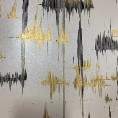 Maxine Abstract Non-Pasted Metallic Wallpaper Roll — Gold,Black