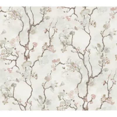 Floral Wallpaper Roll — Blush