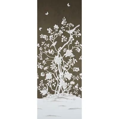 Schumacher x Mary McDonald Chinois Palais Panel — Chocolate