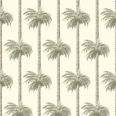Retro Tiki Palm Trees - Wallpaper — Pink