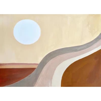 Matte Wall Mural — Brown;Beige